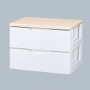 喜一 ESCO EA506L-44 560x415x420mm引出し式収納ケース(2段) 廣州藤野代理