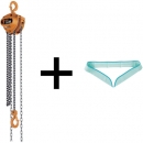 日本鬼頭電動葫蘆 KITO  CB010TNKGN キトー　チェーンブロックＣＢ０１０＋ＴＲＵＳＣＯさわやかクーラーキャンペーン品