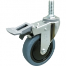 HAMMER CASTER 錘牌 鏈球腳輪 915 EA-FRO100-BAR01-鏈球EA系列扭力總鎖橡膠B車100mm