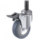 HAMMER CASTER 錘牌 鏈球腳輪 915 MKRB 100-鏈球插入總鎖緊橡膠B車