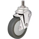 HAMMER CASTER 錘牌 不銹鋼坐墊E扭入UNF1-2導電聚氨酯125mm