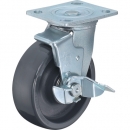 HAMMER CASTER 錘牌 腳輪519 BPS-HBN150-BAR01-鏈球500型自由SP付特殊樹脂車150mm