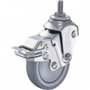 HAMMER CASTER 錘牌 不銹鋼坐墊E螺旋UNF1-2SP聚氨酯125mm