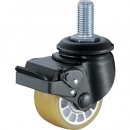 HAMMER CASTER 錘牌 腳輪5545SA-BAU75-BAR01-鏈球低地板式重載用螺絲式SP付聚氨酯車B裝75mmM20XP2.5