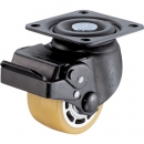 HAMMER CASTER 錘牌 腳輪5545S-BAU65-BAR01-鏈球低床式重載用自由SP付聚氨酯車B裝65mm