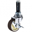 HAMMER CASTER 錘牌 腳輪451EUUR40-鏈輪管子插入SP付聚氨酯車(chē)