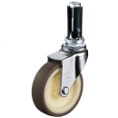 HAMMER CASTER 錘牌 腳輪 402EUUR65-鏈球管子插入聚氨酯車