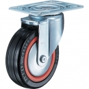 HAMMER CASTER 錘牌 腳輪40M-RB 100-BAR01-鏈球M型自由橡膠車B裝100mm