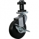 HAMMER CASTER 錘牌 腳輪 454ENR75-鏈輪管插入SP付橡膠車(chē)