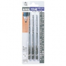 ANEX 安力士 AMK-4444-木工用下穴錐3個組套4mm