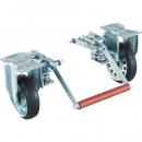 日本中山 TRUSCO   100NKB   　プレス製臺(tái)車　ドンキーカート　１００番用ブレーキ固定車輪付