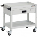 日本中山TRUSCO__RBW-662VH W__工具貨車兔貨車600X400XH600 2段1級帶拉出手柄的橡膠車輪白色