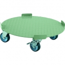 日本中山TRUSCO__RB-300S__圓形臺車四點導向型載荷300 kg尺寸Φ610帶擋塊