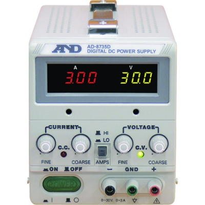 AND 艾安得 8735D直流穩定電源跟蹤動作LED數字顯示