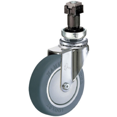 HAMMER CASTER 錘牌 腳輪401ENLB100-鏈條插入彈性體B車(chē)