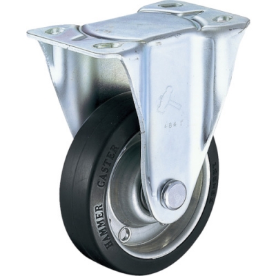 HAMMER CASTER 錘牌 420 JR RBB100-鏈球J系列固定橡膠車B裝100mm