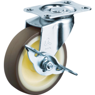 HAMMER CASTER 錘牌 415 E-UR85-BAR01-鏈輪E系列帶自由制動(dòng)器聚氨酯車(chē)85mm