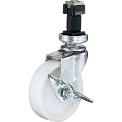 HAMMER CASTER 錘牌 腳輪451ENN75-鏈輪管子插入SP付尼龍車