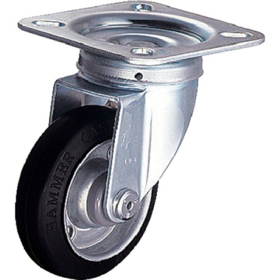 HAMMER CASTER 錘牌 腳輪 400S-R100-ABAR01-鏈球400S型自由橡膠車100mm