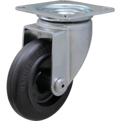 HAMMER CASTER 錘牌 402S-F100-SBAR01-鏈球2S系列自由尼龍輪轂-橡皮卷車(chē)100mm