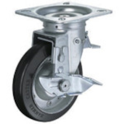 HAMMER CASTER 錘牌 腳輪410F0SRB150-鏈球方向限制SP付橡膠B車(chē)