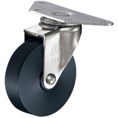 HAMMER CASTER 錘牌 220E-MC65H0428-鏈球全不銹鋼角E型自由MC尼龍車65mm