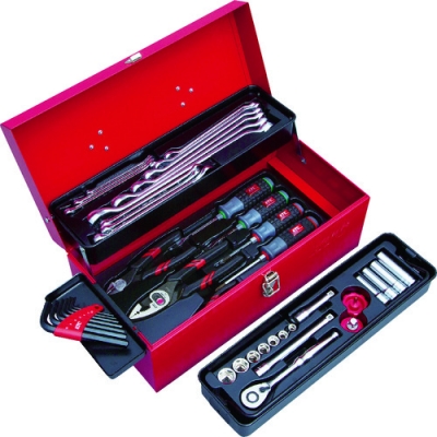 KTC 京都 SSK3434S-KTC9.5sq.工具套裝（開模金屬盒）[43分組]