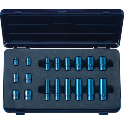 KTC 京都 NTB2X18ZJB-NEPROS期間限定NEPROS鐵青6.3sq.套接字SML套裝〔18個組〕