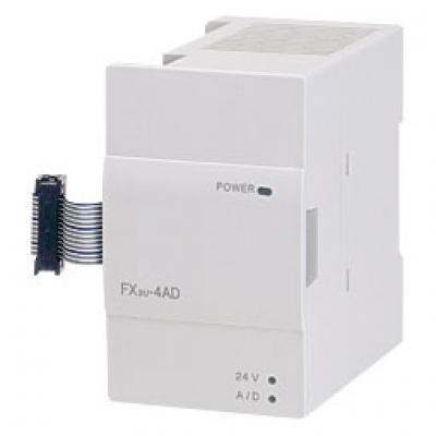 日本三菱 mitsubishi   PLC FX3U-4AD模塊量輸入模塊  優